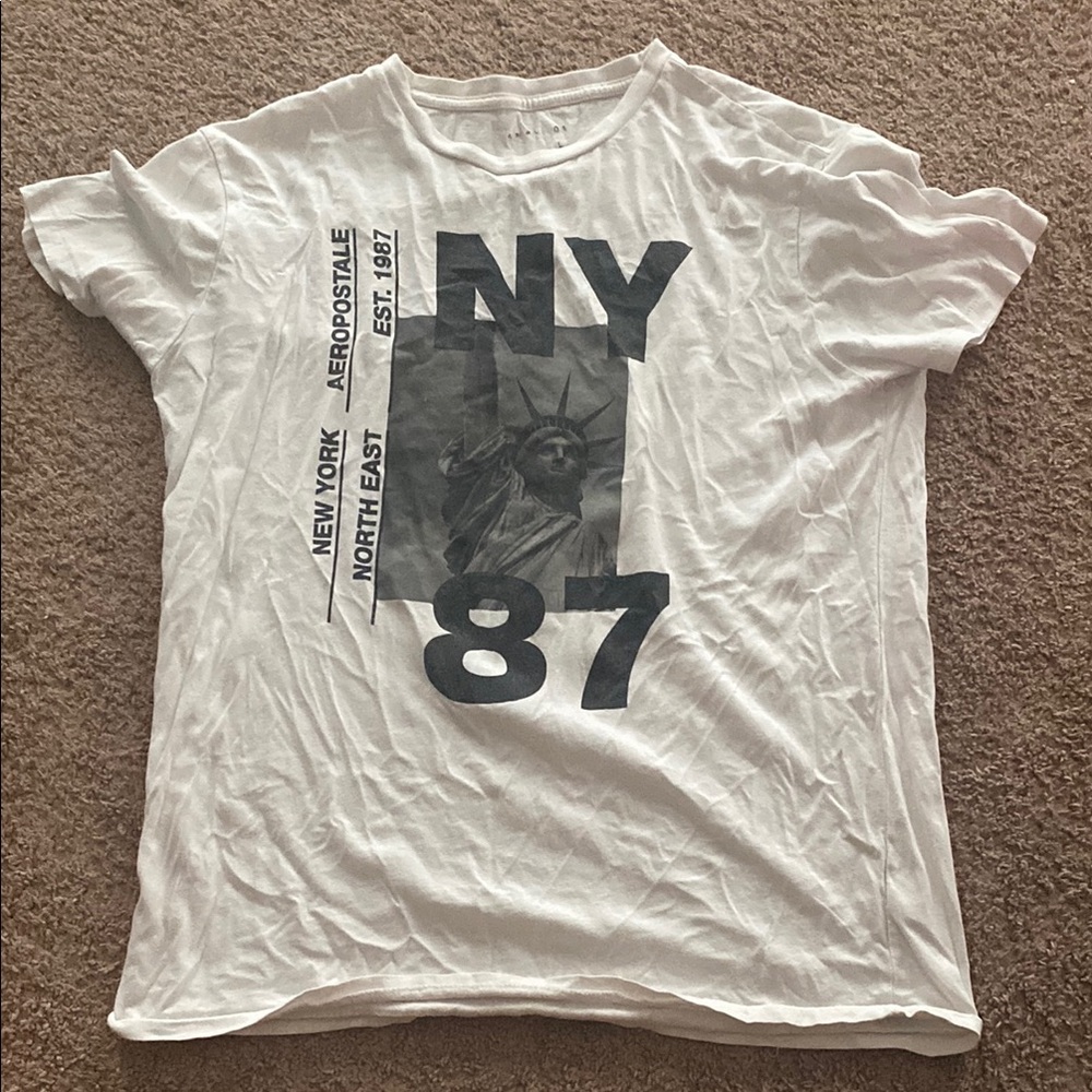 Aeropostale White Short Sleeve Tee